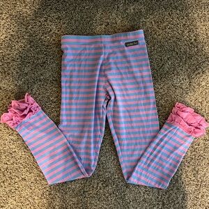 Matilda Jane Pink and Blue Ruffled Leggings